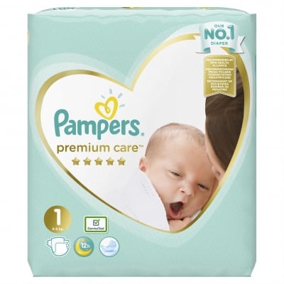 PAMPERS PREMIUM CARE Newborn 1 Пелени (2-5кг.) 54 броя