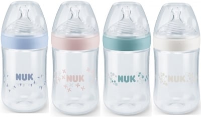 NUK Шише със силиконов биберон Nature Sense PP 260 мл. (6-18 м.)
