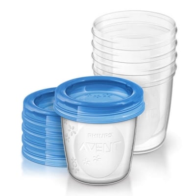 PHILIPS AVENT Контейнери за съхранение на кърма 180мл. (5 бр./оп.)