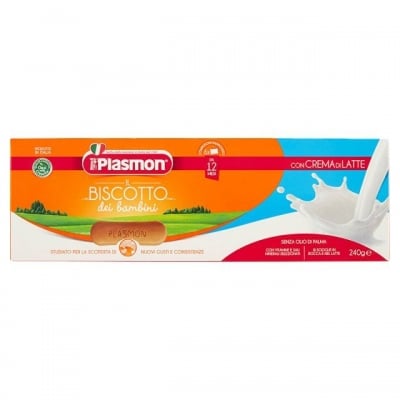 PLASMON Зърнено млечни бишкоти с глутен 240гр.