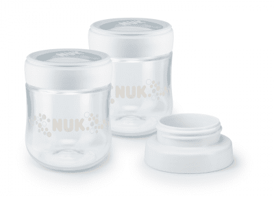 NUK Контейнери за кърма + адаптор Nature Sense (2 броя)