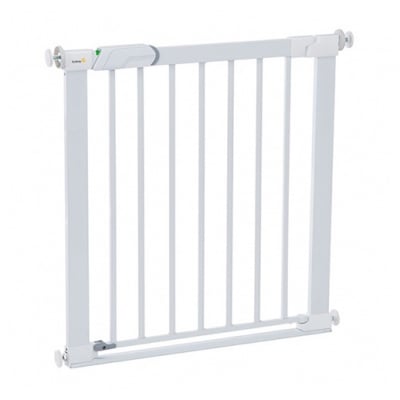 SAFETY 1ST Универсална метална преграда за врата с плоско дъно - бял