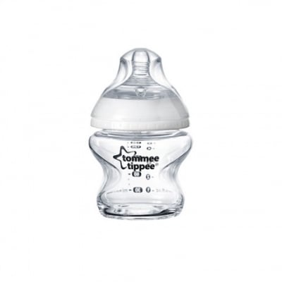 TOMMEE TIPPEE Стъклено шише за хранене EASI VENT 150мл. (0м+) 1бр./оп.