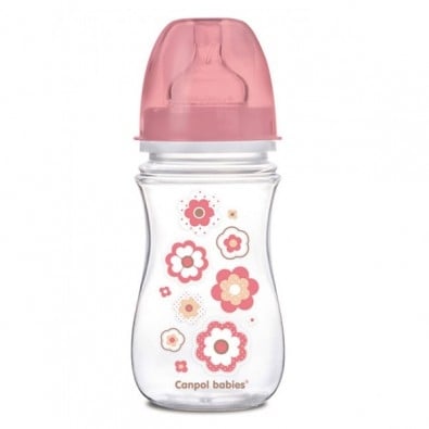 CANPOL Антиколик шише с широко гърло Easy Start Newborn Baby - 240мл.