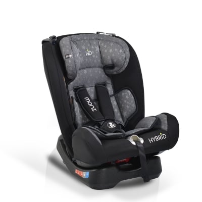 MONI Детско столче за кола Hybrid Premium (0-36кг.) - сиви звезди