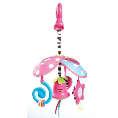 TINY LOVE Играчка за количка Малки умничета Pack & Go Mini Mobile - розова камбана