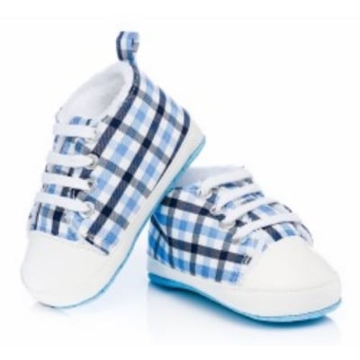 ATTRACTIVE Бебешки обувки сини - каре
