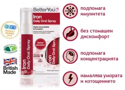 BetterYou Желязо орален спрей - 25 мл.