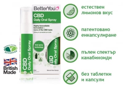 BetterYou CBD канабидиол спрей 25 мл. /вкус лайм