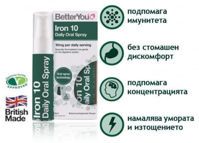 BetterYou Желязо 10мг. орален спрей - 25мл.