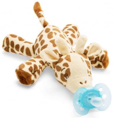 PHILIPS AVENT Залъгалка с плюшена играчка за гушкане - жирафче