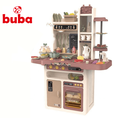 BUBA Детска кухня Modern Kitchen 65 части - розова