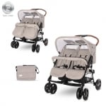 LORELLI Детска количка за близнаци Twin+чанта - String 