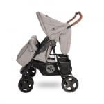 LORELLI Детска количка за близнаци Twin+чанта - Steel Grey 