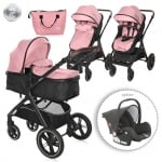 LORELLI Детска комбинирана количка Viola - Pink
