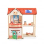 MONI Дървена къща за кукли - Elly