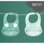 BABYMOOV Силиконови лигавници Bib'Isy 2 бр. - зелени