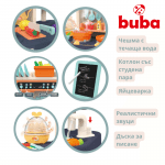 BUBA Детска кухня Home Kitchen 65 части - сива