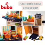 BUBA Детска кухня Home Kitchen 65 части - сива