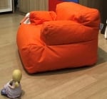 Детски фотьойл 100% водоустойчив - оранжев 