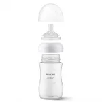 PHILIPS AVENT Комплект от 3 бр. шишета за хранене Natural Response 260 мл с биберон без протичане Natural Response Поток 3, 1м+