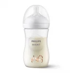 PHILIPS AVENT Шише за хранене Natural Response 260 мл с биберон без протичане Natural Response Поток 3, 1м+, с картинка Жирафи