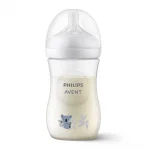 PHILIPS AVENT Шише за хранене Natural Response 260 мл с биберон без протичане Natural Response Поток 3, 1м+, с картинка Коала