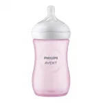 PHILIPS AVENT Шише за хранене Natural Response 260 мл с биберон без протичане Natural Response Поток 3, 1м+, Розово