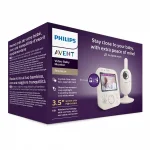 PHILIPS AVENT Дигитален видео бебефон Premium с 3,5-инчов цветен екран, нощно виждане, двустранна комуникация и термометър