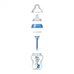 TOMMEE TIPPEE Шише за хранене Advanced Anti-Colic (3м+) 340мл. - синьо с декорация