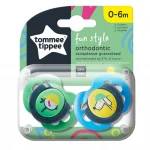 TOMMEE TIPPEE  Ортодонтични залъгалки FUN STYLE, 0-6м, 2 бр./оп., Куче/Пиле