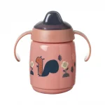 TOMMEE TIPPEE  Неразливаща се чаша с мек накрайник и с дръжки SuperStar Trainer Sippee Cup, с антибактериално покритие Bacshield, 300 мл, 6м+, розова