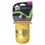 TOMMEE TIPPEE  Неразливаща се чаша с твърд накрайник SuperStar Sippee Cup, с антибактериално покритие Bacshield, 390 мл, 12м+, жълта