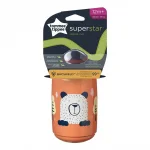 TOMMEE TIPPEE  Неразливаща се чаша с твърд накрайник SuperStar Sippee Cup, с антибактериално покритие Bacshield, 390 мл, 12м+, оранжева