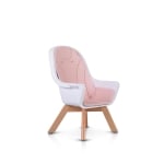 CANGAROO Дървен стол за хранене Hygge - розов