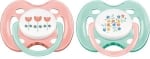 PHILIPS AVENT Силиконови залъгалки Sensitive (0-6м.) (2бр./оп.) цветя