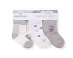 KIKKA BOO Бебешки памучни чорапи LOVE ROME GRAY 6-12 месеца