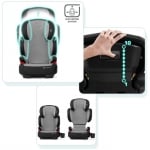 KINDERKRAFT Столче за кола Unity IsoFix (15-36кг.) - сиво