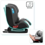 KINDERKRAFT Столче за кола Vado IsoFix (0-25кг.) - cиво