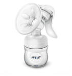 PHILIPS AVENT Механична помпа за изцеждане на кърма Comfort + контейнери за съхранение на кърма - VIA 5 бр. 180мл.