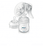 PHILIPS AVENT Механична помпа за изцеждане на кърма Comfort + контейнери за съхранение на кърма - VIA 5 бр. 180мл.