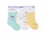 KIKKA BOO Бебешки памучни чорапи CAT LOVELY DAY BLUE 0-6 месеца