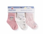 KIKKA BOO Бебешки памучни чорапи CAT LOVELY DAY PINK 0-6 месеца