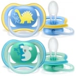 PHILIPS AVENT Ортодонтични залъгалки Ultra Air Philips AVENT + стерилизаторна кутия (18м+) - дино/коала (2бр./оп.)