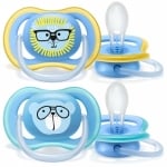 PHILIPS AVENT Ортодонтични залъгалки Ultra Air Philips AVENT + стерилизаторна кутия (18м+) - лъв/мече (2бр./оп.)