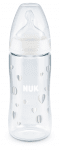 NUK Шише Temperature control 300мл. силикон микс + box