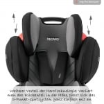 RECARO Столче за кола Young Sport Hero (9-36кг.) - Carbon Black