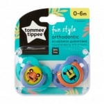 TOMMEE TIPPEE Ортодонтични залъгалки FUN STYLE (0-6м.) (2бр./оп.)