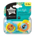 TOMMEE TIPPEE Ортодонтични залъгалки FUN STYLE (0-6м.) (2бр./оп.)