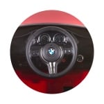CHIPOLINO Електрическа кола BMW X6 с меки гуми EVA - червена